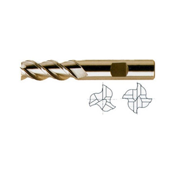 Yg-1 Tool 3 Flute Regular Length 45 Deg Helix Center Cut Asp-30 34519 - main